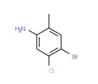 (4-bromo-5-chloro-2-methylphenyl)amine (CAS 30273-47-3) - chemical structure image