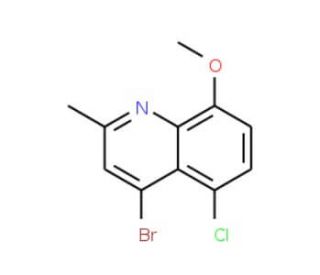 4-Bromo-5-chloro-8-methoxy-2-methylquinoline (CAS 1189107-55-8) - chemical structure image
