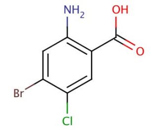4-Bromo-5-chloroanthranilic Acid (CAS 150812-32-1) - chemical structure image