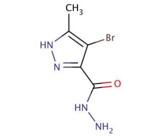 4-Bromo-5-methyl-1H-pyrazole-3-carbohydrazide - chemical structure image