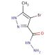 4-Bromo-5-methyl-1H-pyrazole-3-carbohydrazide - chemical structure image
