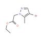 (4-Bromo-5-methyl-pyrazol-1-yl)-acetic acid ethyl ester - chemical structure image