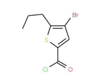 4-bromo-5-propylthiophene-2-carbonyl chloride - chemical structure image
