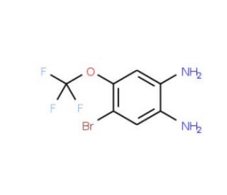 4-Bromo-5-(trifluoromethoxy)benzene-1,2-diamine - chemical structure image