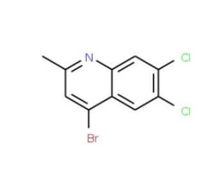 4-Bromo-6,7-dichloro-2-methylquinoline (CAS 1070879-64-9) - chemical structure image