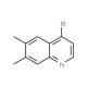 4-Bromo-6,7-dimethylquinoline (CAS 1070879-35-4) - chemical structure image