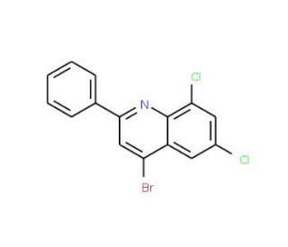 4-Bromo-6,8-dichloro-2-phenylquinoline (CAS 1189106-07-7) - chemical structure image