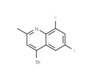 4-Bromo-6,8-difluoro-2-methylquinoline (CAS 1189106-86-2) - chemical structure image