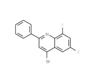4-Bromo-6,8-difluoro-2-phenylquinoline (CAS 1189107-69-4) - chemical structure image