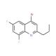 4-Bromo-6,8-difluoro-2-propylquinoline (CAS 1189107-56-9) - chemical structure image