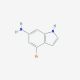 4-Bromo-6-aminoindole (CAS 375369-03-2) - chemical structure image