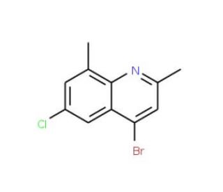 4-Bromo-6-chloro-2,8-dimethylquinoline (CAS 1070879-68-3) - chemical structure image