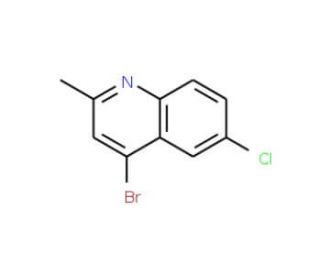 4-Bromo-6-chloro-2-methylquinoline (CAS 1070879-50-3) - chemical structure image