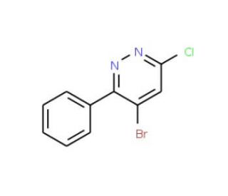4-Bromo-6-chloro-3-phenylpyridazine - chemical structure image