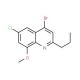 4-Bromo-6-chloro-8-methoxy-2-propylquinoline (CAS 1189105-63-2) - chemical structure image