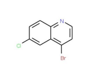 4-Bromo-6-chloroquinoline (CAS 1070879-30-9) - chemical structure image