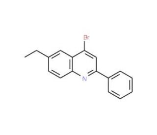 4-Bromo-6-ethyl-2-phenylquinoline (CAS 1189107-02-5) - chemical structure image