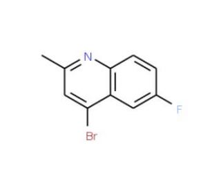 4-Bromo-6-fluoro-2-methylquinoline (CAS 1070879-47-8) - chemical structure image