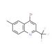 4-Bromo-6-methyl-2-(trifluoromethyl)quinoline (CAS 18706-27-9) - chemical structure image