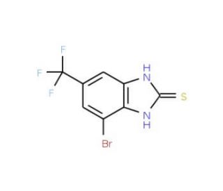 4-Bromo-6-(trifluoromethyl)benzimidazole-2-thiol (CAS 175135-17-8) - chemical structure image
