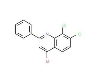 4-Bromo-7,8-dichloro-2-phenylquinoline (CAS 1189107-14-9) - chemical structure image