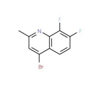 4-Bromo-7,8-difluoro-2-methylquinoline (CAS 1189106-60-2) - chemical structure image