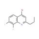4-Bromo-7,8-difluoro-2-propylquinoline (CAS 1189105-91-6) - chemical structure image