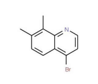 4-Bromo-7,8-dimethylquinoline (CAS 1070879-37-6) - chemical structure image