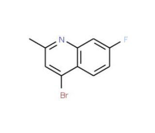 4-Bromo-7-fluoro-2-methylquinoline (CAS 1070879-48-9) - chemical structure image