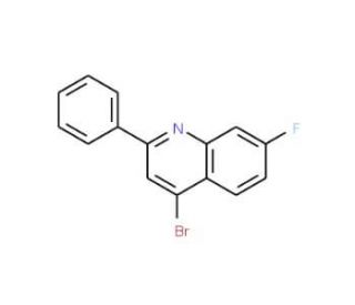 4-Bromo-7-fluoro-2-phenylquinoline (CAS 1189107-13-8) - chemical structure image