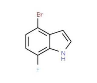 4-Bromo-7-fluoroindole (CAS 883500-66-1) - chemical structure image