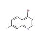 4-Bromo-7-fluoroquinoline (CAS 1070879-29-6) - chemical structure image