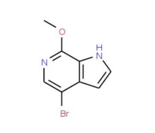 4-Bromo-7-methoxy-1H-pyrrolo[2,3-c]pyridine (CAS 425380-37-6) - chemical structure image