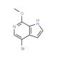 4-Bromo-7-methoxy-1H-pyrrolo[2,3-c]pyridine (CAS 425380-37-6) - chemical structure image