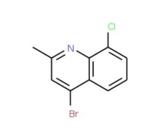 4-Bromo-8-chloro-2-methylquinoline (CAS 1070879-52-5) - chemical structure image