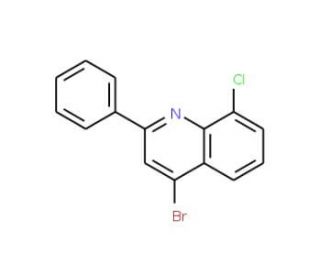 4-Bromo-8-chloro-2-phenylquinoline (CAS 1189106-06-6) - chemical structure image