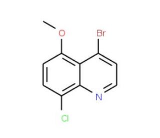 4-Bromo-8-chloro-5-methoxyquinoline (CAS 1189107-37-6) - chemical structure image