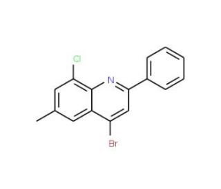 4-Bromo-8-chloro-6-methyl-2-phenylquinoline (CAS 1189106-11-3) - chemical structure image