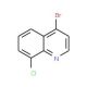 4-Bromo-8-chloroquinoline (CAS 927800-40-6) - chemical structure image