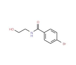 4-Bromo-N-(2-hydroxyethyl)benzenecarboxamide (CAS 57728-67-3) - chemical structure image