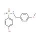 Struttura molecolare di 4-Bromo-N-(4-methoxybenzyl)benzenesulphonamide, Numero CAS: 329939-43-7 4-Bromo-N-(4-methoxybenzyl)benzenesulphonamide (CAS 329939-43-7) - chemical structure image