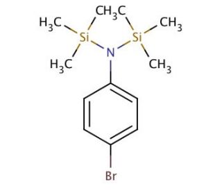 4-Bromo-N,N-bis(trimethylsilyl)aniline (CAS 5089-33-8) - chemical structure image