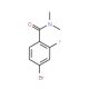 4-Bromo-N,N-dimethyl-2-fluorobenzamide (CAS 749927-80-8) - chemical structure image