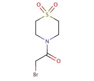 4-(Bromoacetyl),1,1-dioxide thiomorpholine (CAS 887571-06-4) - chemical structure image