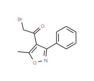 4-(Bromoacetyl)-5-methyl-3-phenylisoxazole (CAS 104777-39-1) - chemical structure image