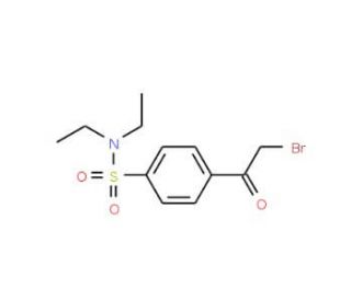4-(bromoacetyl)-N,N-diethylbenzenesulfonamide (CAS 58722-36-4) - chemical structure image