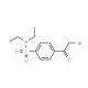 4-(bromoacetyl)-N,N-diethylbenzenesulfonamide (CAS 58722-36-4) - chemical structure image