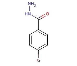 4-Bromobenzoic hydrazide (CAS 5933-32-4) - chemical structure image
