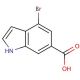 4-Bromoindole-6-carboxylic acid (CAS 374633-27-9) - chemical structure image