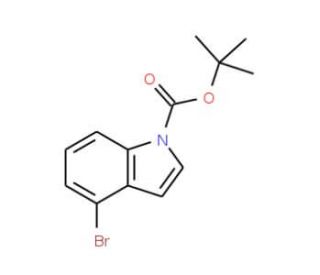 4-Bromoindole, N-BOC protected (CAS 676448-17-2) - chemical structure image